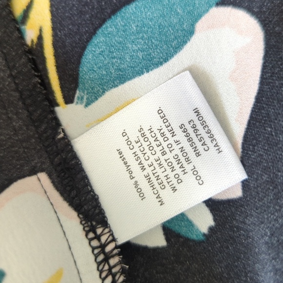 Halogen Floral Long sleeve Floral Black Dress - Picture 7 of 7